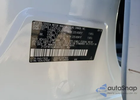 2018 Toyota Rav4 Le z USA, uszkodzony, nr VIN 2T3ZFREV4JW508970